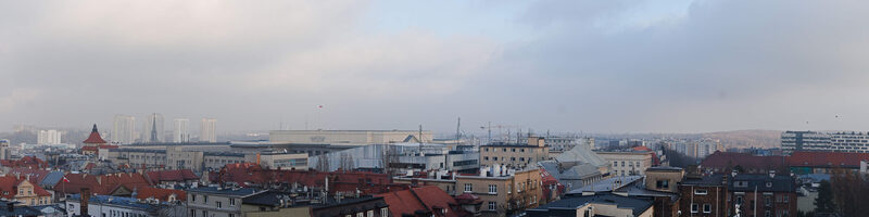 Śródmieście z tarasu archikatedry